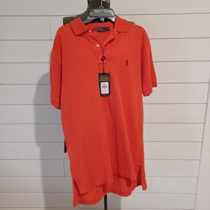 Men's orange Polo, sz. Sm, short sleeve shirt